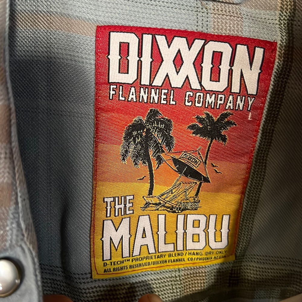 Womens L THE MALIBU DIXXON FLANNEL